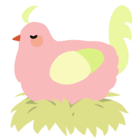 A pink and apple chicken