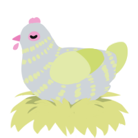 A mist and lemon chicken with a bar pattern