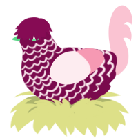 rosé, a wine and rose chicken with a lace pattern