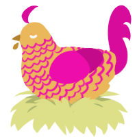 Kashmiri Chai, a honey and fuchsia chicken with a lace pattern
