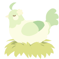 A white and spring chicken with a head pattern
