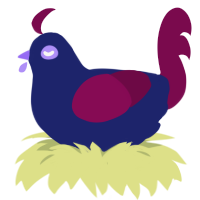 A navy and wine chicken