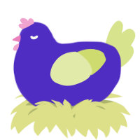 A indigo and lemon chicken