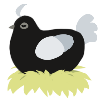 Asesor, a sable and mist chicken