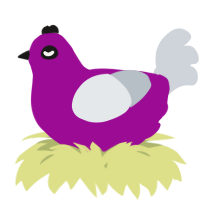 A plum and mist chicken
