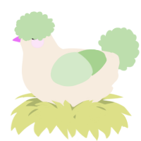 A cream and gluppy chicken