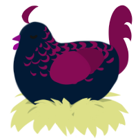 A tumblr and wine chicken with a half-lace pattern