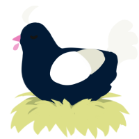 A tumblr and white chicken