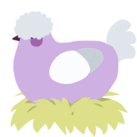 A orchid and silver chicken