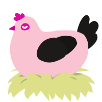 Pink Floyd, a rose and sable chicken