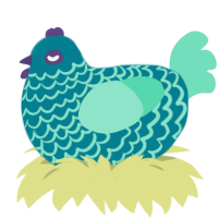 lunch, a sea and mint chicken with a lace pattern