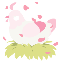 A white and rose chicken with a head pattern