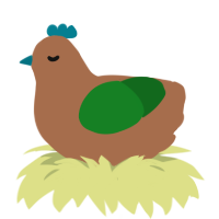 Tree, a brown and leaf chicken