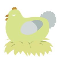 A lemon and silver chicken