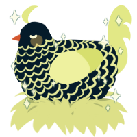 A tumblr and lemon chicken with a lace pattern