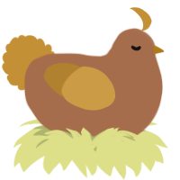 A brown and gold chicken