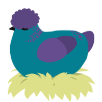 A sea and overcast chicken with a neck-band pattern