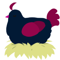 A tumblr and maroon chicken