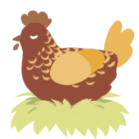 A russet and honey chicken with a half-lace pattern