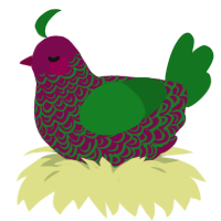 Falala, a wine and leaf chicken with a double-lace pattern