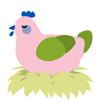 A rose and chartreuse chicken