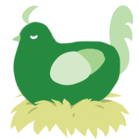 A viridian and gluppy chicken