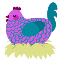 Crochet, a orchid and sea chicken with a lace pattern