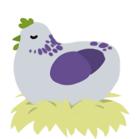 (unnamed), a mist and overcast chicken with a neck-speckle pattern