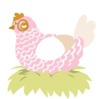 Beetroot Latte, a rose and cream chicken with a lace pattern