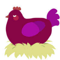 maraschino, a maroon and plum chicken