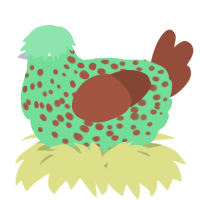 A spring and russet chicken with a speckle pattern