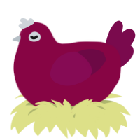 A maroon and wine chicken
