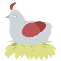 A mist and red chicken