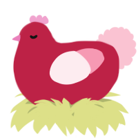 A crimson and rose chicken