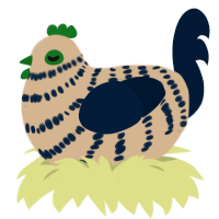 (unnamed), a beige and tumblr chicken with a bar pattern