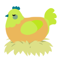 A honey and lime chicken with a head pattern