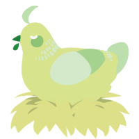 A lemon and gluppy chicken with a neck-band pattern