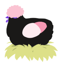A sable and rose chicken