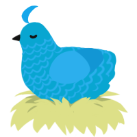 (unnamed), a cerulean and sky chicken with a lace pattern