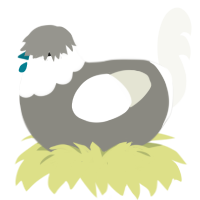 (unnamed), a ash and white chicken with a head pattern