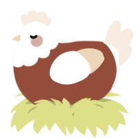 A russet and cream chicken with a head pattern