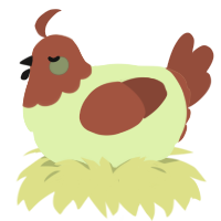 Funereal, a apple and russet chicken with a head pattern