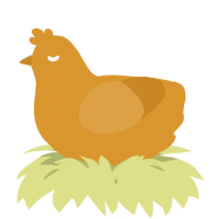 A orange chicken