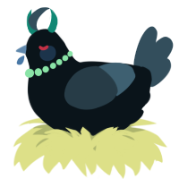 A cream and beige chicken