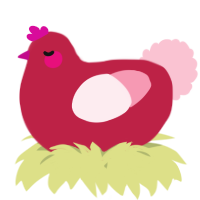 A crimson and rose chicken