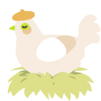 A cream chicken