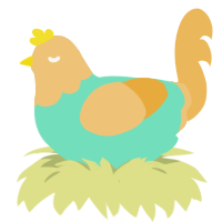 Block of Copper, a mint and honey chicken with a head pattern