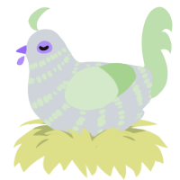 (unnamed), a mist and gluppy chicken with a bar pattern