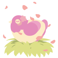 A tumblr and leaf chicken with a head pattern