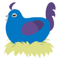 sherbet punch, a sapphire and overcast chicken